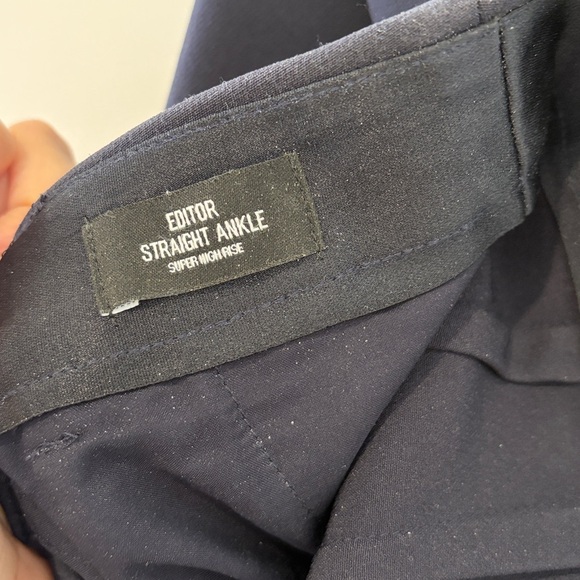 Express Editor Super High Waist Straight Ankle Pant - Picture 6 of 9